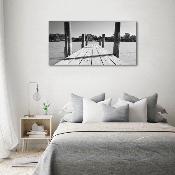 Print pe canvas debarcader din lemn