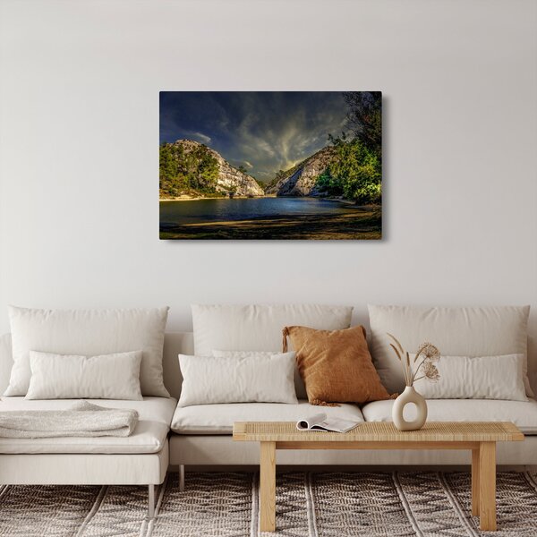 Tablou peisajului cu lac (90x60 cm)