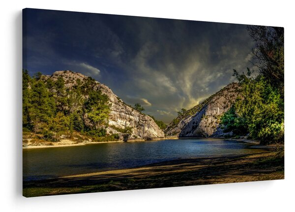 Tablou peisajului cu lac (90x60 cm)