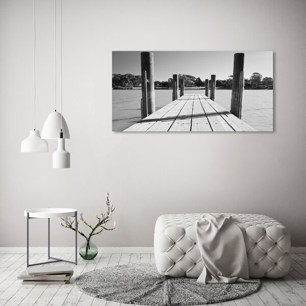 Print pe canvas debarcader din lemn