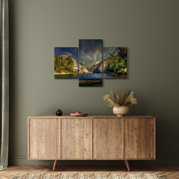 Tablou peisajului cu lac (90x60 cm)