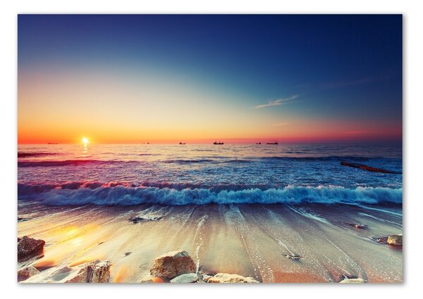 Tablou Printat Pe Sticlă Sunrise mare