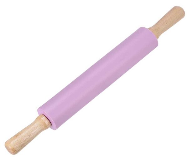 Sucitor Pufo pentru bucatarie sau cofetarie din lemn si silicon, 43 cm, mov