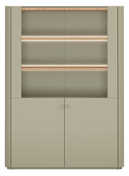 Vitrină cu două uși Elivo 100 cm - eucalipt / stejar baltic dune