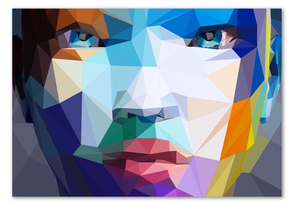 Tablou pe pe sticlă Abstracție femeie
