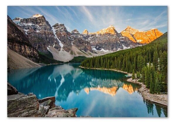 Imagine de sticlă Lacul în munți