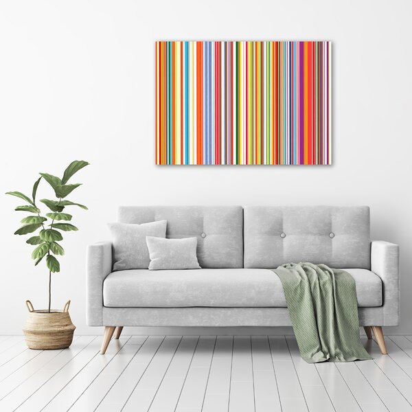 Tablou pe pânză canvas dungi colorate