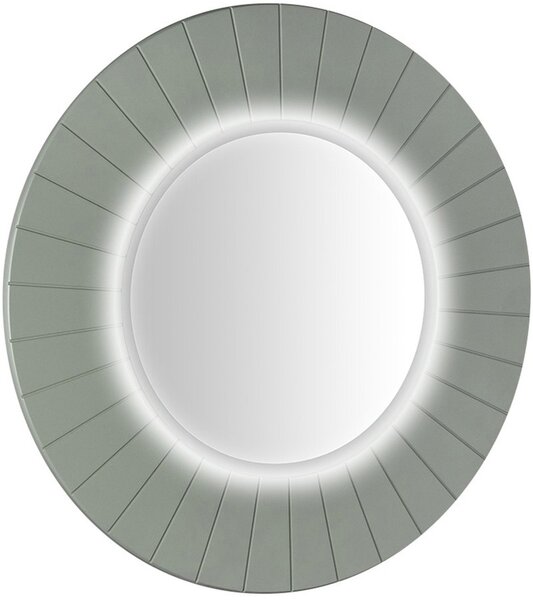 Sapho Sapho, oglindă rotundă LUMIRO STRIP cu iluminare LED în ramă, diametru 90cm, verde, LR950-4444S