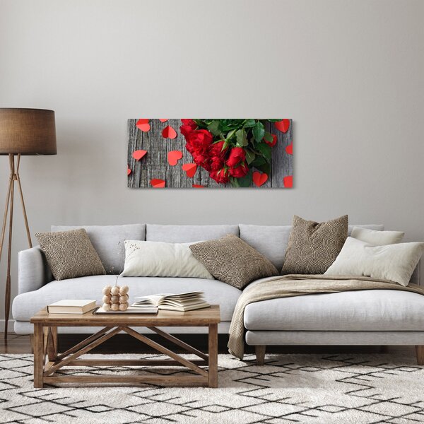 Tablou cu trandafiri (120x50 cm)