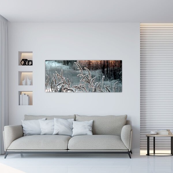 Tablou - Pajiște înghețată (120x50 cm)