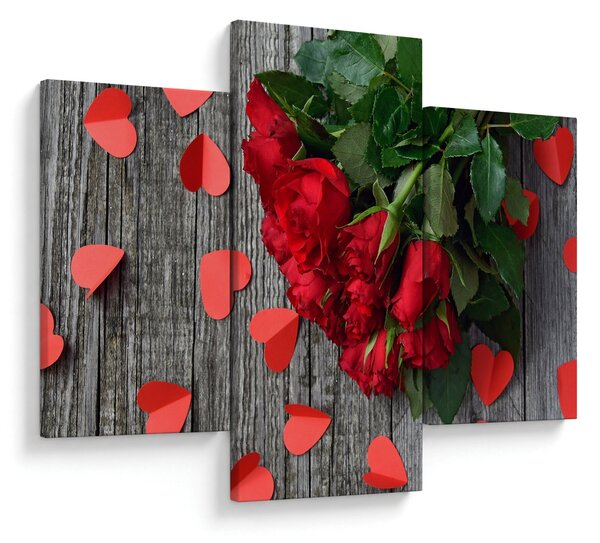 Tablou - cu buchet de flori (90x60 cm)