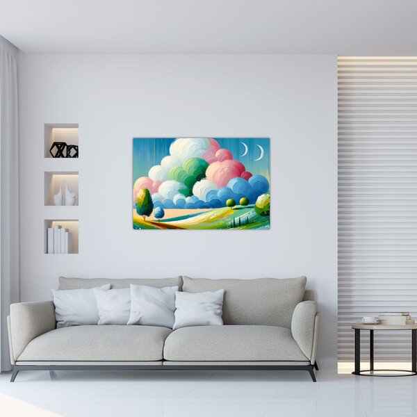 Tablou - Peisaj cu nor (90x60 cm)