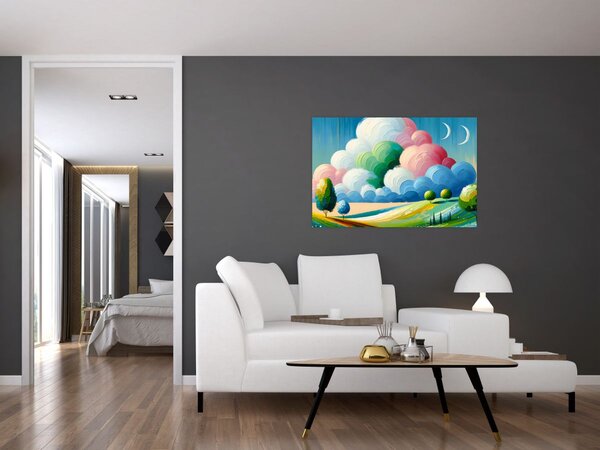 Tablou - Peisaj cu nor (90x60 cm)