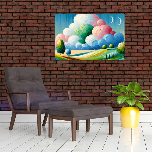 Tablou - Peisaj cu nor (90x60 cm)