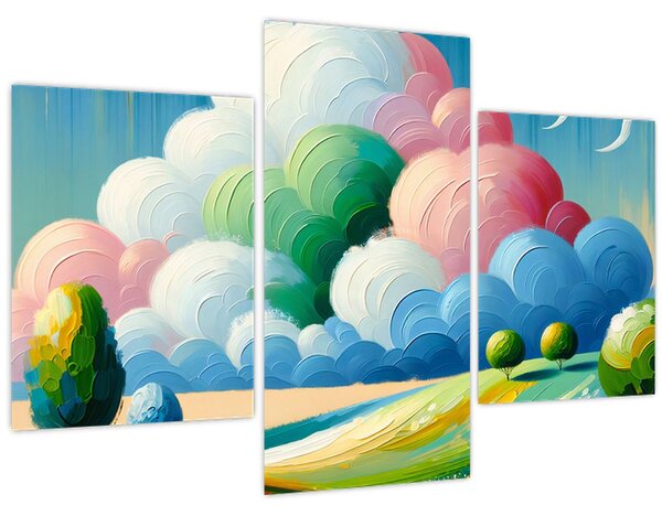 Tablou - Peisaj cu nor (90x60 cm)
