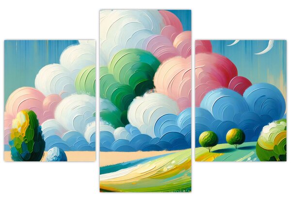 Tablou - Peisaj cu nor (90x60 cm)