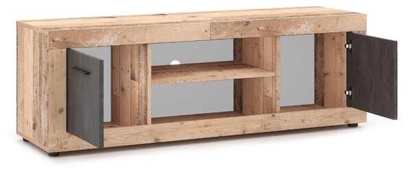 Comodă TV BLAGO 140 cm – stejar natur/grafit