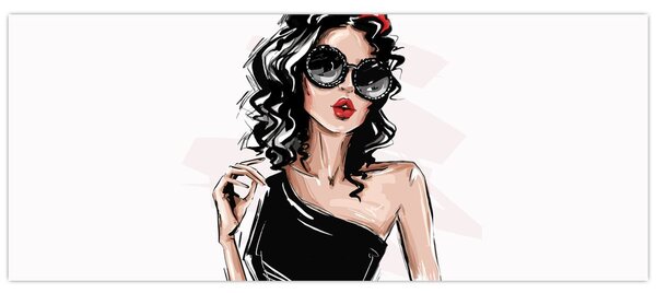 Tablou - Femeie de modă (120x50 cm)