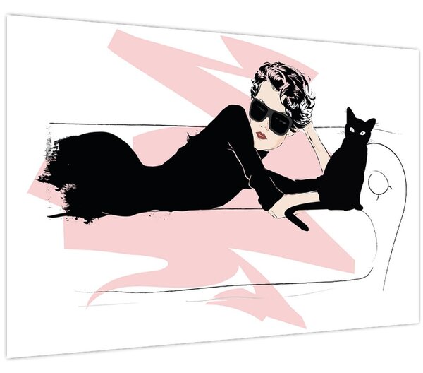 Tablou - Doamnă de modă (90x60 cm)