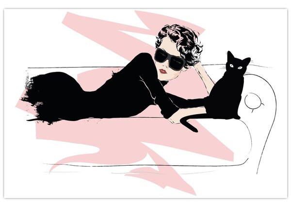 Tablou - Doamnă de modă (90x60 cm)