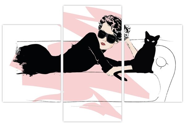 Tablou - Doamnă de modă (90x60 cm)