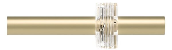 Galerie de perdea auriu mat extensibilă din oțel 107 - 305 cm Flute – Umbra