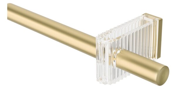 Galerie de perdea auriu mat extensibilă din oțel 107 - 305 cm Flute – Umbra