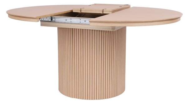 Masă rotundă extensibilă Sorrento (120-160 cm), stejar natural
