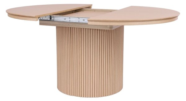 Masă rotundă extensibilă Sorrento (120-160 cm), stejar natural