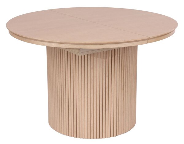 Masă rotundă extensibilă Sorrento (120-160 cm), stejar natural