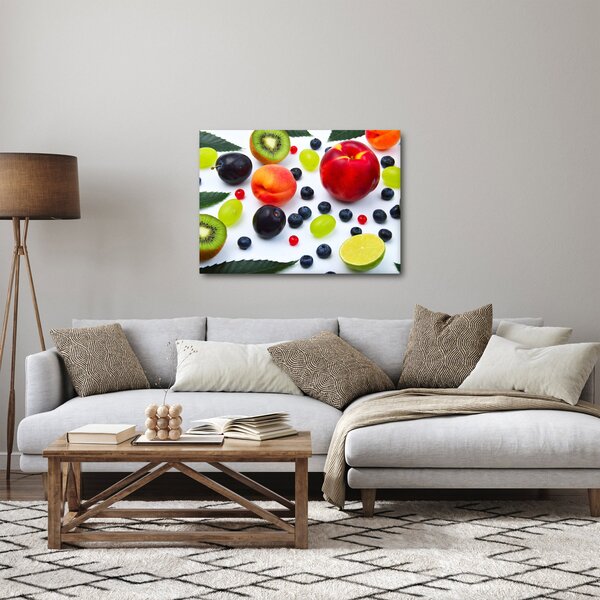 Tablou - fructe cu picături de apă (70x50 cm)