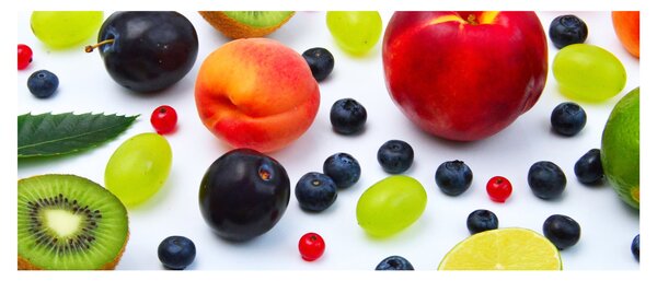 Tablou - fructe cu picături de apă (120x50 cm)
