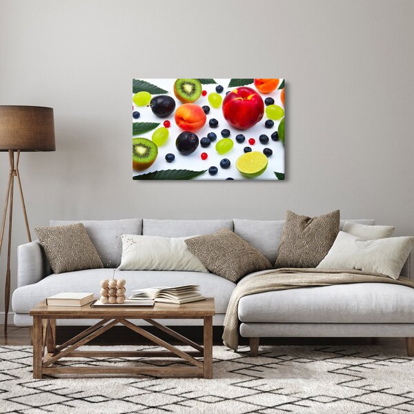 Tablou - fructe cu picături de apă (90x60 cm)