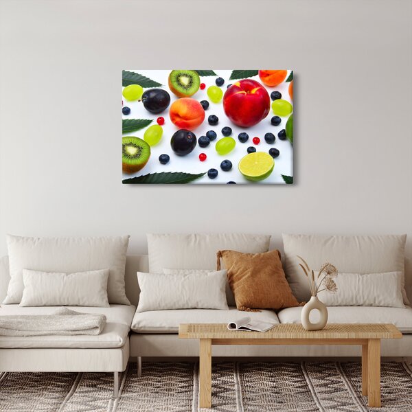 Tablou - fructe cu picături de apă (90x60 cm)