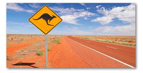 Tablou Printat Pe Sticlă Drumul în Australia