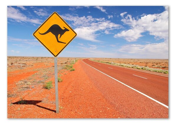Tablou Printat Pe Sticlă Drumul în Australia