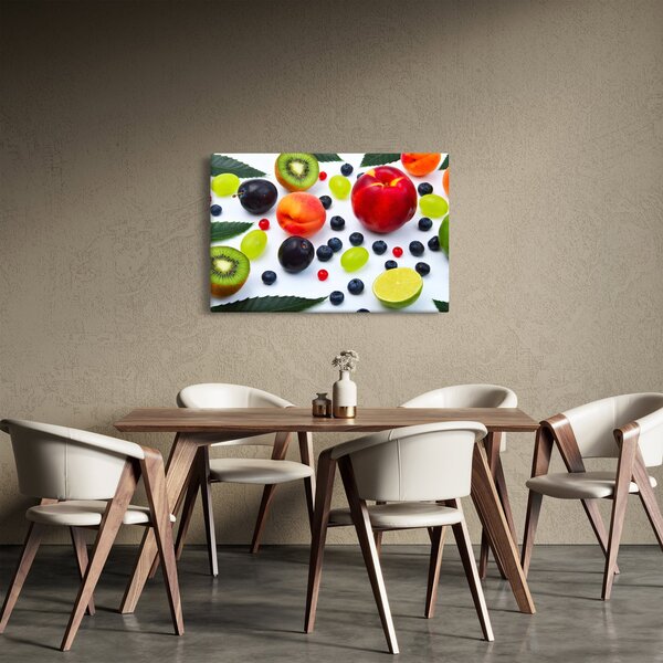 Tablou - fructe cu picături de apă (90x60 cm)