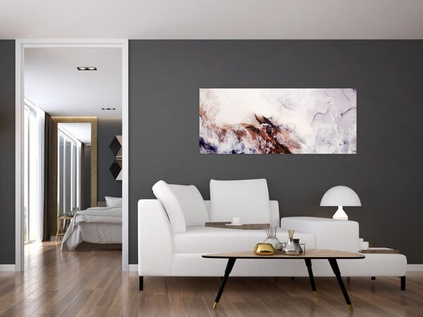 Tablou - Marmură violet N⁰1 (120x50 cm)