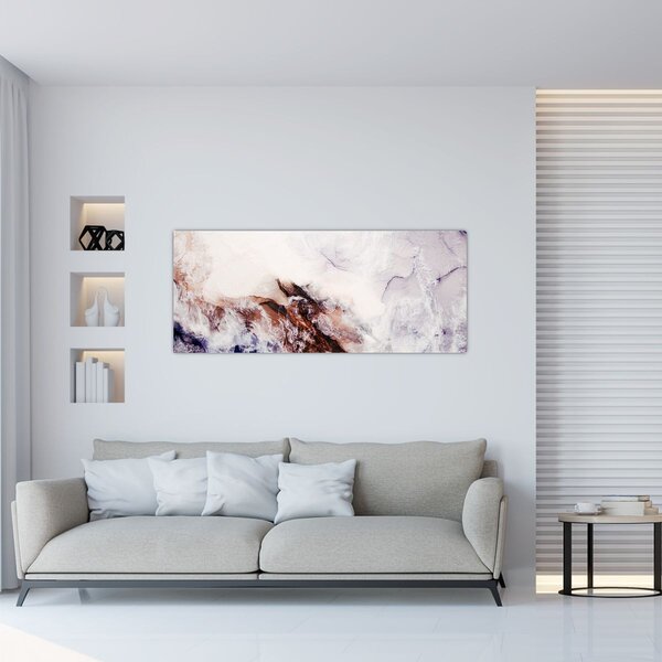 Tablou - Marmură violet N⁰1 (120x50 cm)