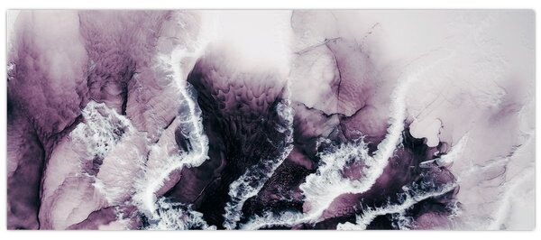 Tablou - Marmură violet N⁰2 (120x50 cm)