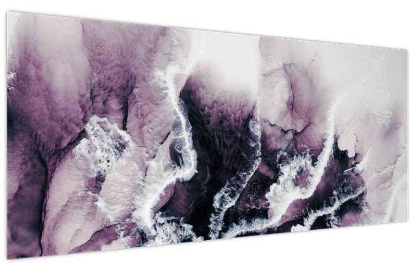 Tablou - Marmură violet N⁰2 (120x50 cm)