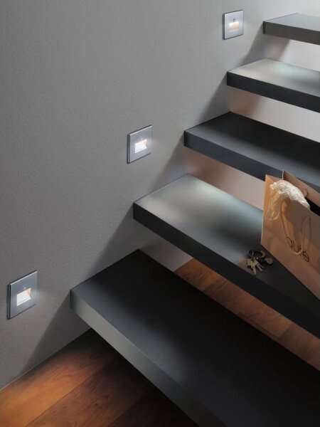 Corp de iluminat cu senzor pentru scări Paulmann 93134 LED/1,2W EDGE 230V crom