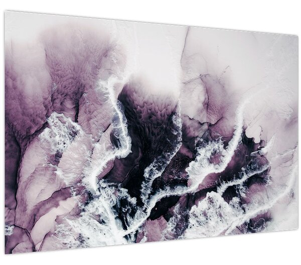 Tablou - Marmură violet N⁰2 (90x60 cm)