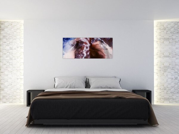 Tablou - Marmură violet N⁰3 (120x50 cm)