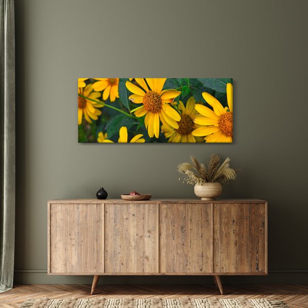 Tablou cu flori galbene (120x50 cm)