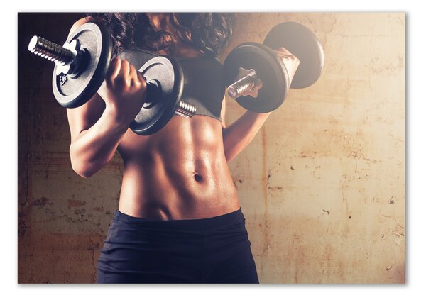 Tablou Printat Pe Sticlă Clădire musculare
