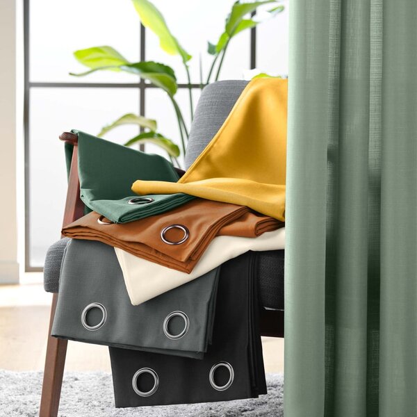 Draperie verde 140x260 cm Soline – douceur d'intérieur