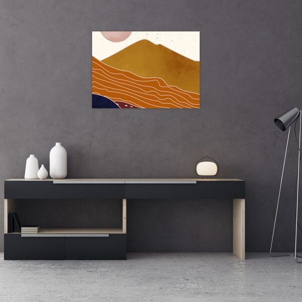 Tablou - Muntele de design Spacefrog N⁰1 (70x50 cm)
