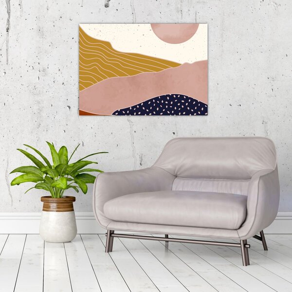 Tablou - Muntele de design Spacefrog N⁰3 (70x50 cm)