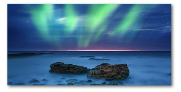Fotografie imprimată pe sticlă Aurora boreala
